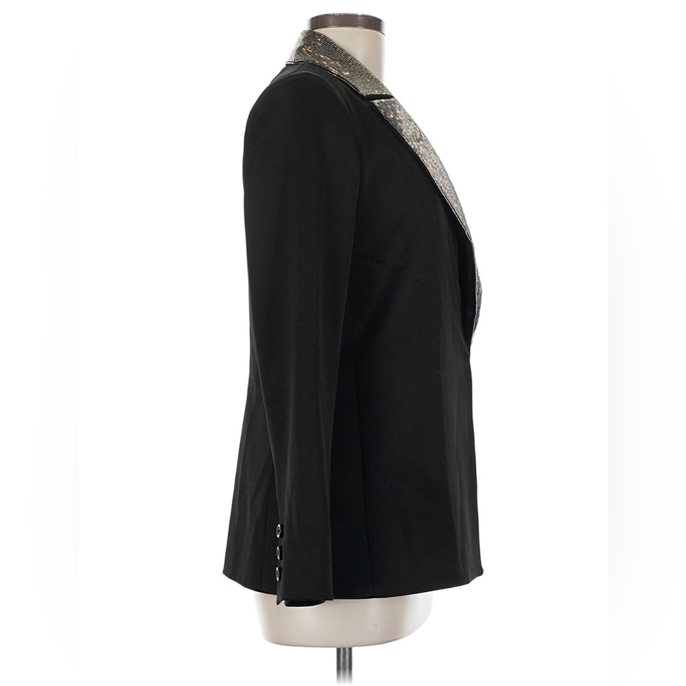 Alice + Olivia NWT Elegant Black Blazer with Embelished Accents - Picture 3 of 6